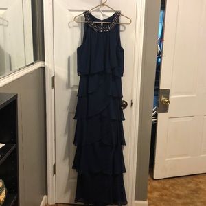 Navy Blue Formal Dress